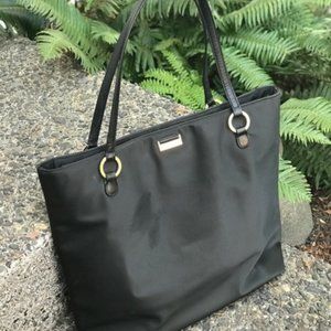 Black Kate Spade ♠️ Tote, Leather & Vinyl